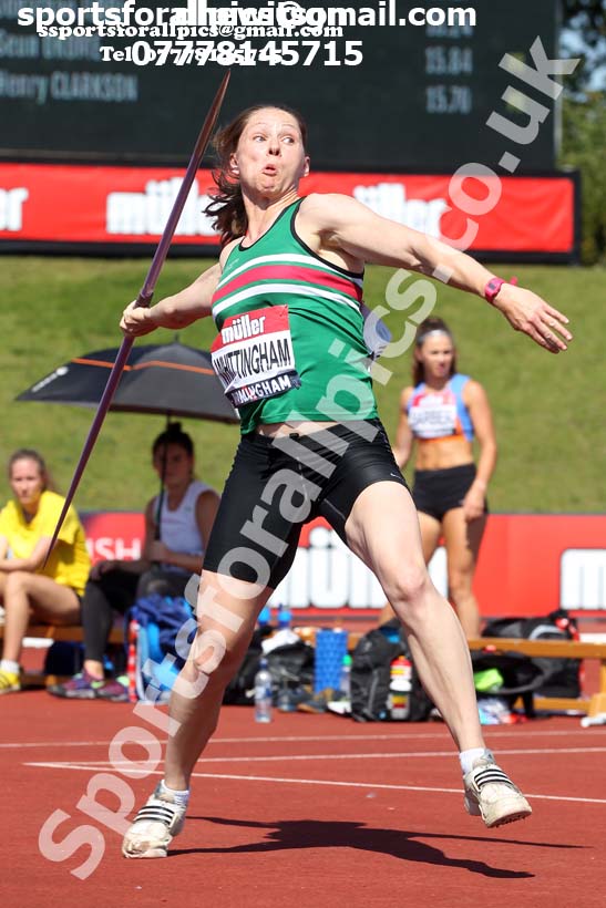 Womens javelin, 2019 Muller British Championships, Alexander Stadium, Birmingham. Photo: David T. Hewitson/Sports for All Pics